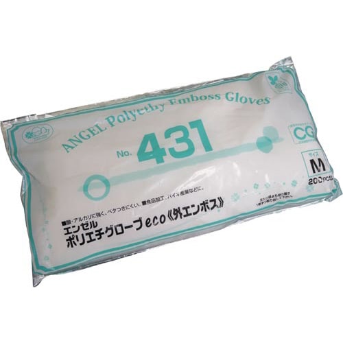 ポリエチグローブeco外エンボスMクリア