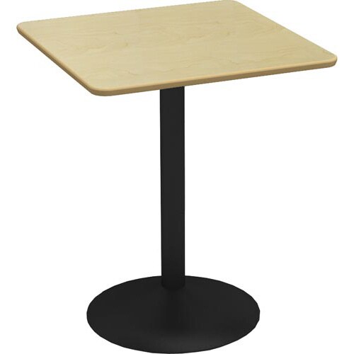 カフェテーブルスチール丸脚角天板600NA