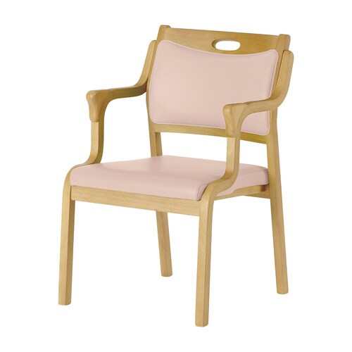 らくらくチェア 桃 ライトブラウン