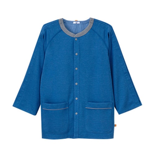 患者用上衣 GJ−1586(L)ブルー