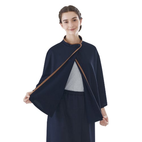 検診ケープ FK−1480(LL)ネイビー