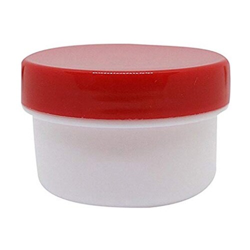 軟膏容器「プラ壷N−6号」130mL 30個 赤
