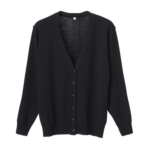 長袖カーディガンD−1001 S ブラック