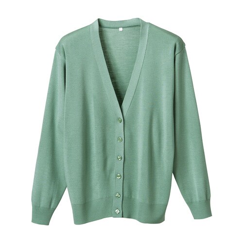 長袖カーディガンD−1001 M グリーン