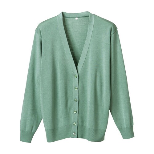 長袖カーディガンD−1001 3L グリーン