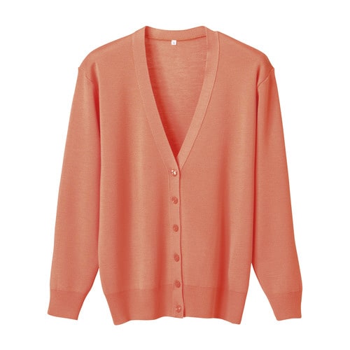 長袖カーディガンD−1001 3L オレンジ