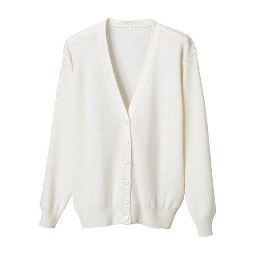 長袖カーディガンD−1001 3L ホワイト