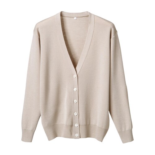 長袖カーディガンD−1001 4L ベージュ