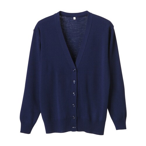 長袖カーディガンD−1001 5L ネイビー