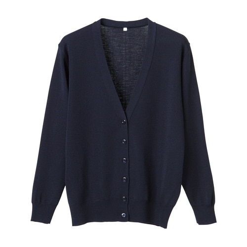 長袖カーディガンD−1001 5L 濃紺