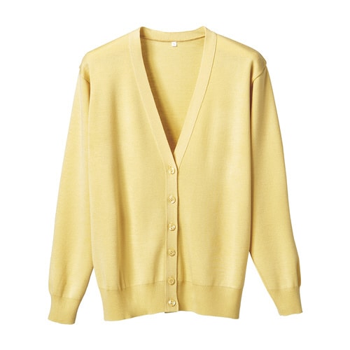 長袖カーディガンD−1001 5L イエロー