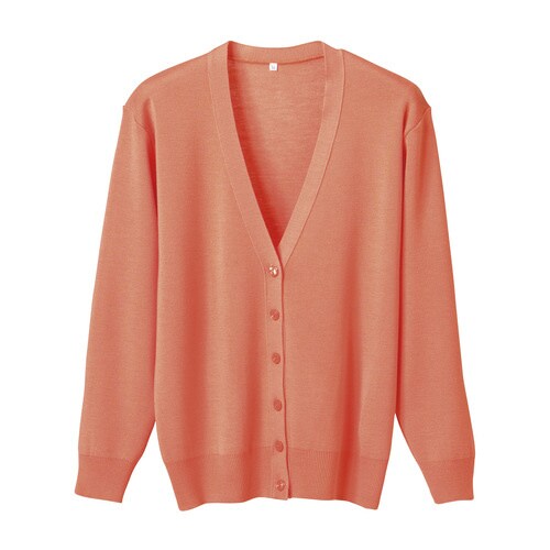 長袖カーディガンD−1001 5L オレンジ