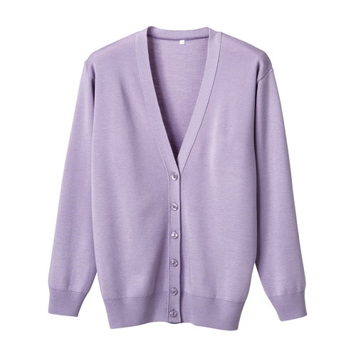 長袖カーディガンD−1001 5L パープル
