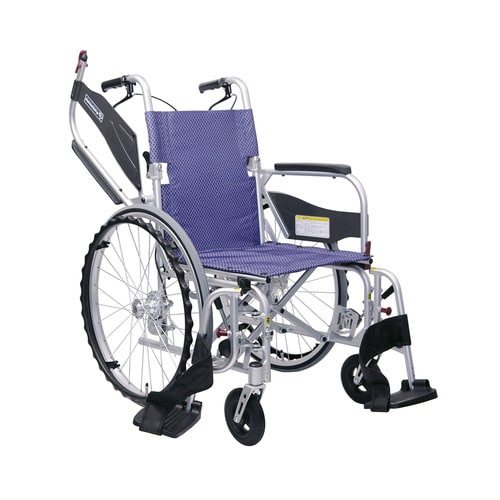 超軽量車いす 自走用・背折れ すみれパープル