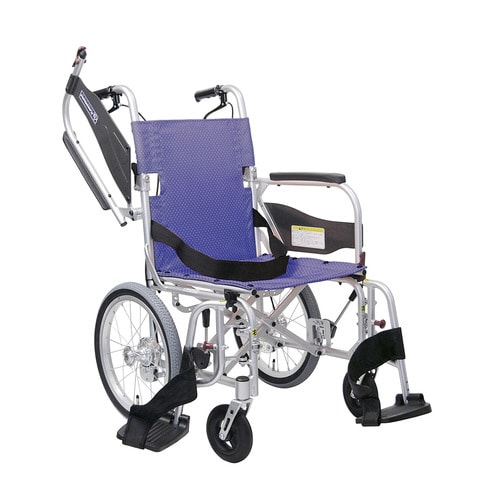 超軽量車いす 介助用・背折れ すみれパープル