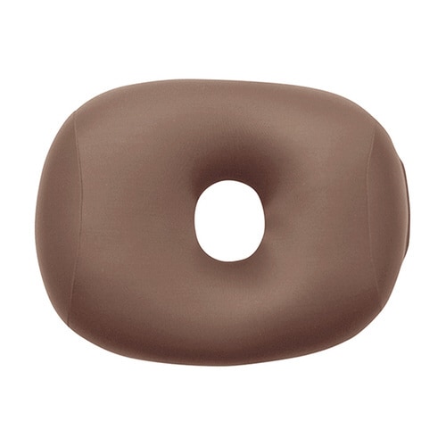 MOGUビーズクッション 穴あき枕 茶