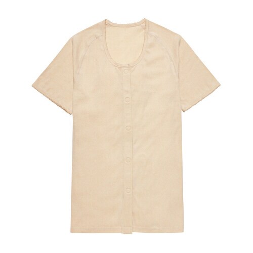 らくらく前開きワンタッチ肌着 女 半袖 BE L