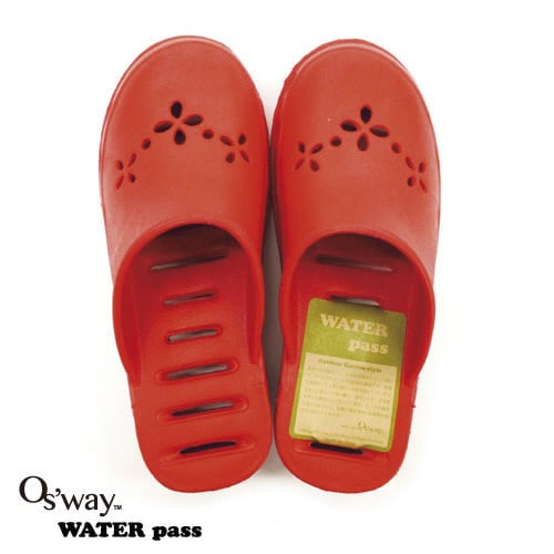 入浴介助用サンダル M・女性用 レッド