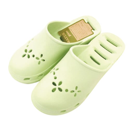 入浴介助用サンダル M・女性用 イエローグリーン