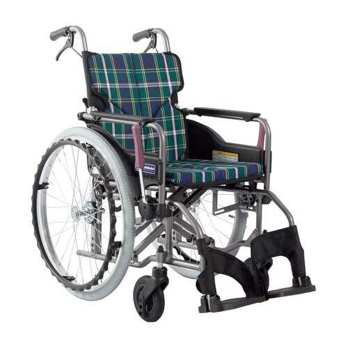 車いす自走用KMD−A22−42S−M 緑チェック