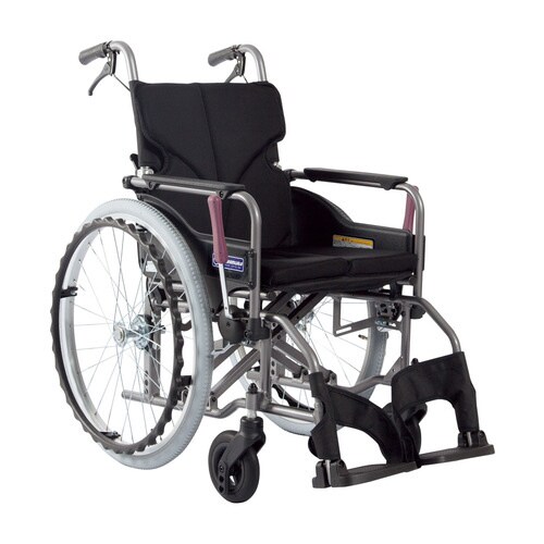 車いす自走用KMD−A22−42S−M 黒メッシュ