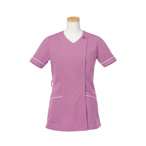 半袖スクラブジャケット R8747 S ローズ