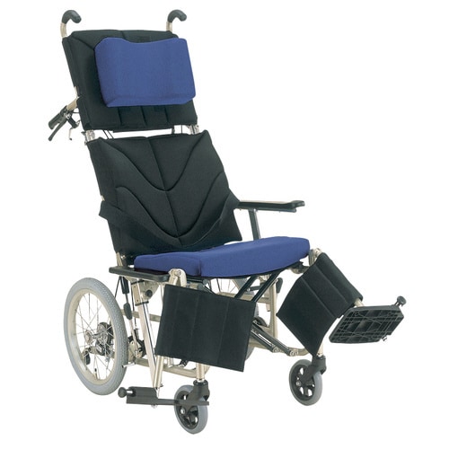 ティルト車いす 座幅400 黒×青M/TP金