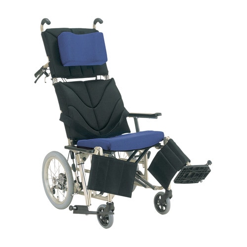 ティルト車いす 座幅420 黒×青M/TP金