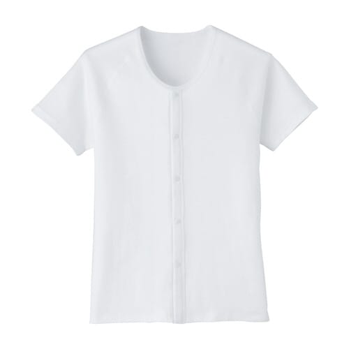 ワンタッチ肌着(面ファスナー)半袖 L