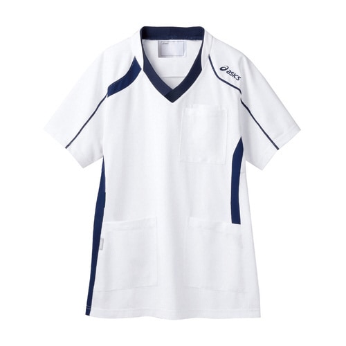 ジャケット男女兼用 S ホワイト×ネイビー