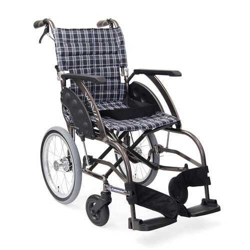 車いす介助用 WA16−42A 濃紺チェック