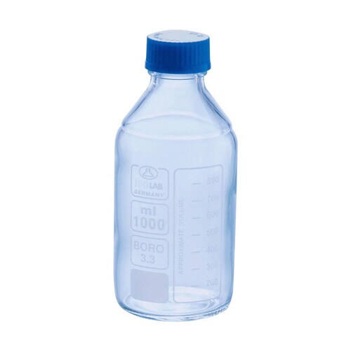 ねじ口瓶(青蓋付 ISOLAB) 1000mL