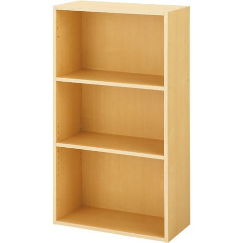 シンプル木製収納D295 3段オープン NA