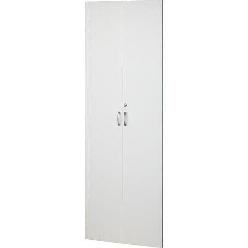 シンプル木製収納 5段用扉 ホワイト