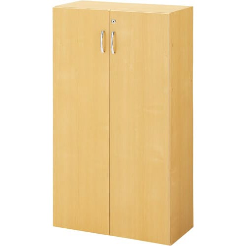 ◇シンプル木製収納D295 3段両開き NA