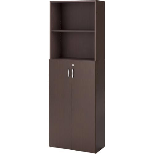 ◇シンプル木製収納D295 5段下3段両開き DB