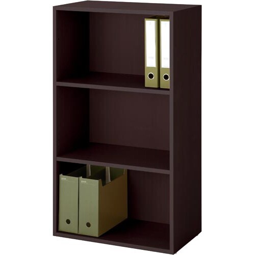 シンプル木製収納D350 3段オープン DB