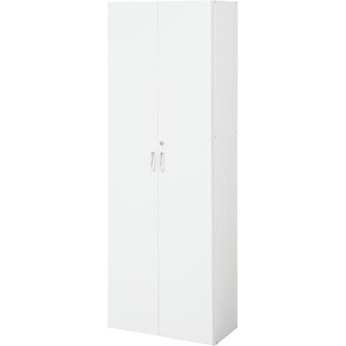 シンプル木製収納D350 5段両開き WH