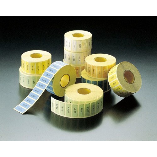 連続番号付スーパーカラーマーク 黄