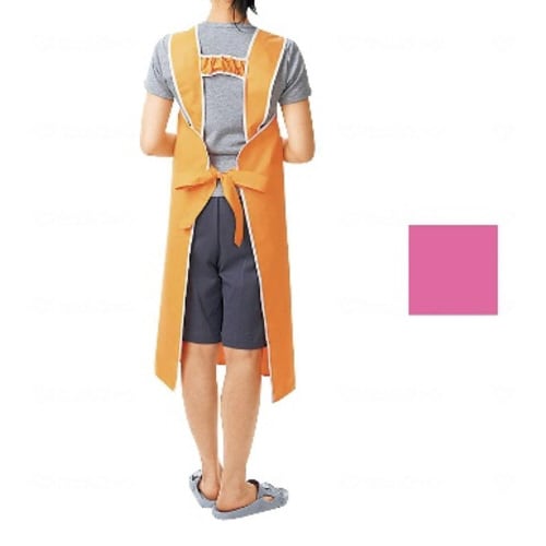 軽やか介助用エプロン ショートタイプ ピンク