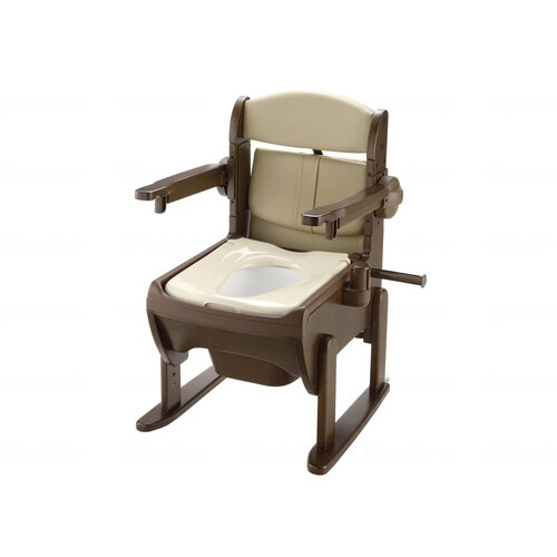 片付け簡単トイレ 肘掛跳ね上げ 普通便座