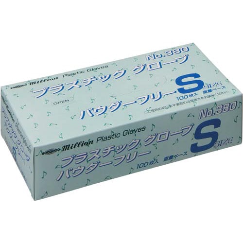 プラスチックグローブNO.380 Sサイズ10箱入