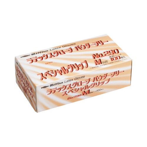 ラテックス手袋 粉無 NO.290 M 10箱