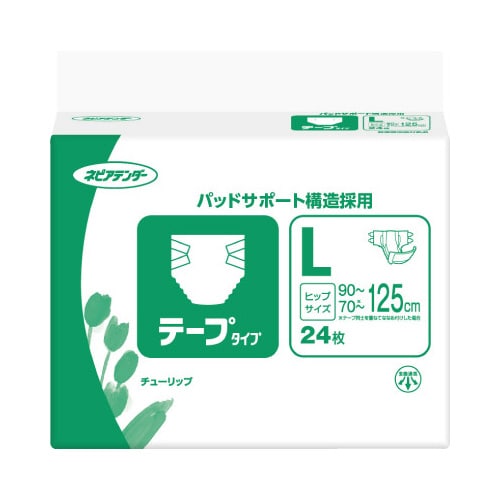ネピアテンダー テープタイプ L 24枚入×3