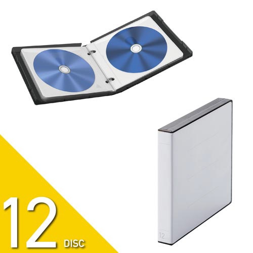 クリアケース/12枚収納/クリアブラック