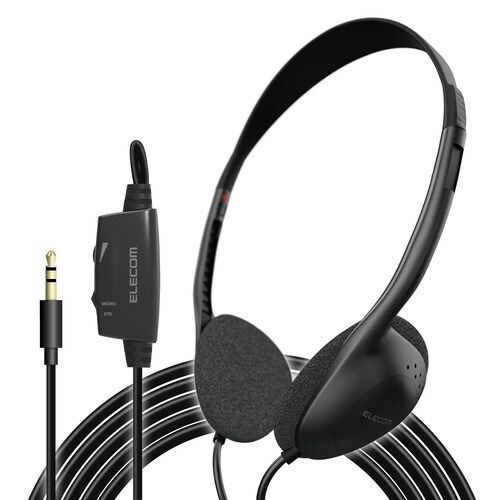 テレビ用ステレオヘッドホン 5.0m ブラック