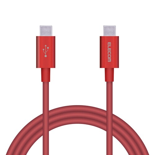 USBケーブル C−C 準高耐久 1m レッド