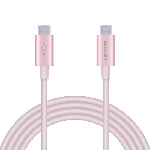 USBケーブル C−C 準高耐久 2m ピンク