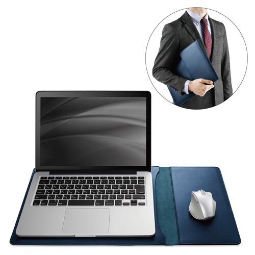 インナーバッグ/デスクマット/14インチ/ネイビー