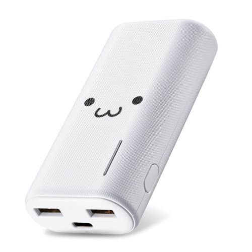 モバイルバッテリー/6700mAh/フェイス